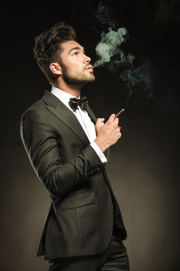 Smoking men Stock Photo 07