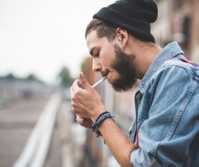 Smoking men Stock Photo 08
