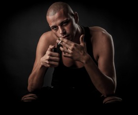 Smoking men Stock Photo 09