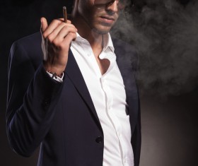 Smoking men Stock Photo 10
