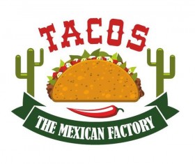 Tacos label vector material