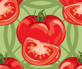 Tomato pattern seamless vectors
