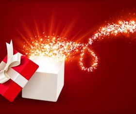 Valentine gift boxs with red background vector 04