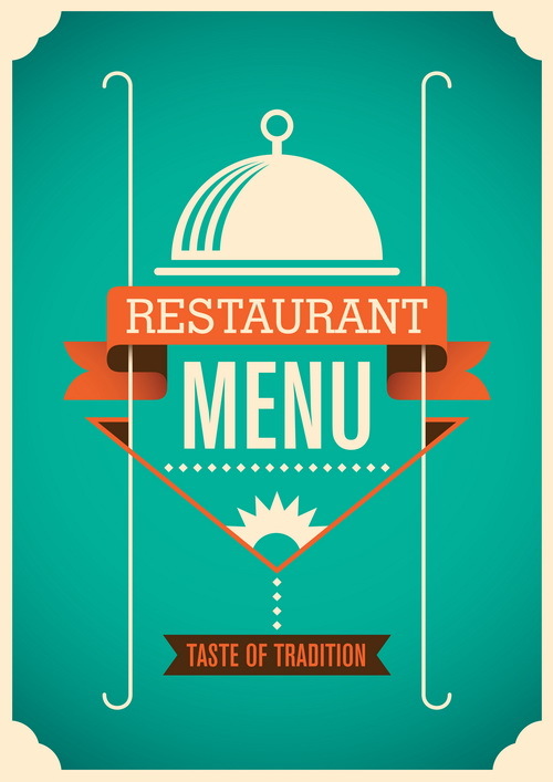 Vintage restaurant menu template vector 02