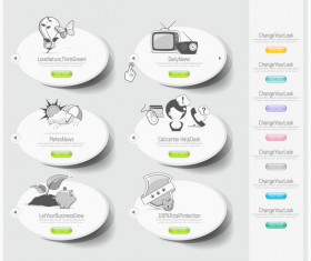 Website sticker vector