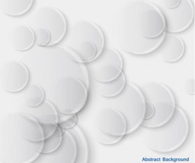 White circles with abstract background vector