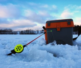Winter fishing Stock Photo 01