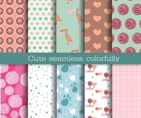 cute seamless pattern vector material 01