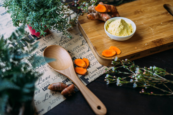 food preparation with traditional herbs Stock Photo