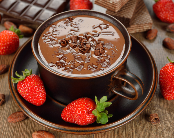 hot chocolate drink Stock Photo 01
