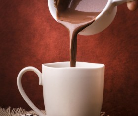 hot chocolate drink Stock Photo 02