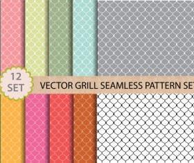 light colored retro seamless pattern vector 04