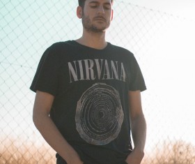 man posing with casual style Stock Photo