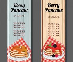 pancake vertical banner vector 02