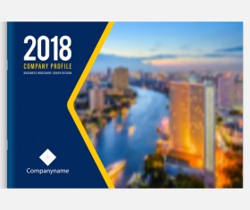 2018 business brochure cover template vectors 01