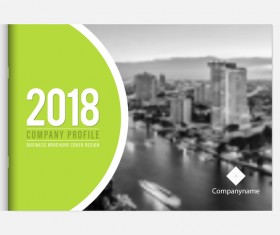 2018 business brochure cover template vectors 02