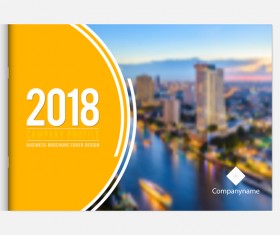 2018 business brochure cover template vectors 03