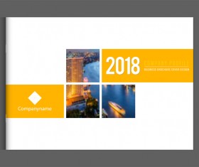 2018 business brochure cover template vectors 05