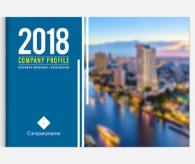 2018 business brochure cover template vectors 06