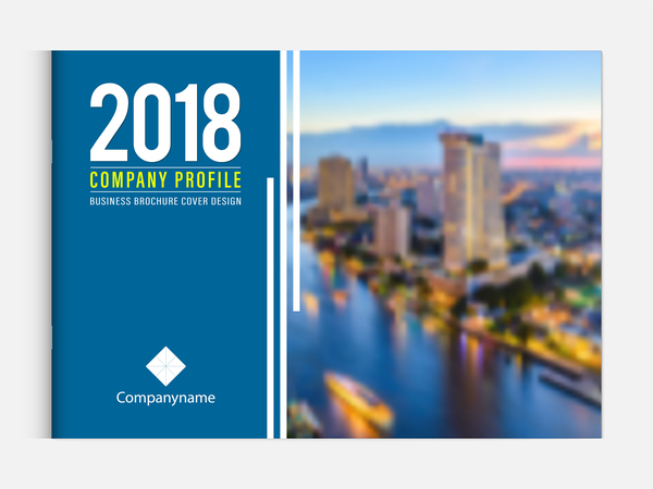 2018 business brochure cover template vectors 06