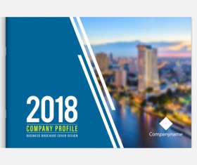 2018 business brochure cover template vectors 07