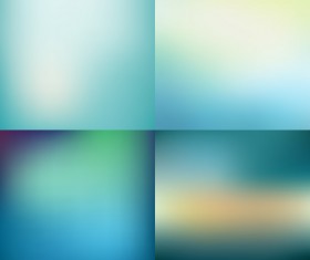 4 Kind blue blurs background vector
