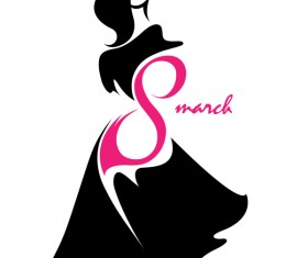 8 march womans day logos design vector 02