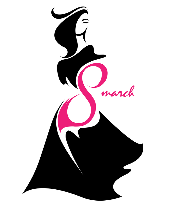 8 march womans day logos design vector 02