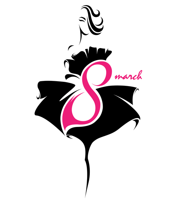 8 march womans day logos design vector 05