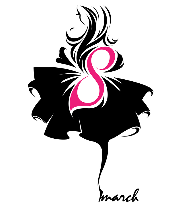 8 march womans day logos design vector 06