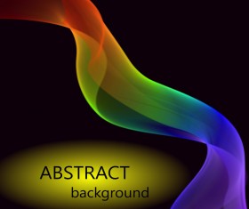 Abstract light wave effect vector background 02