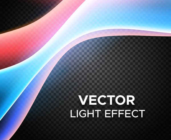 Abstract transparent light effect background illustration vector 03