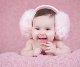 Baby wearing a knit cap Stock Photo 11