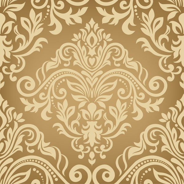 Baroque ornament pattern seamless vector vintage design 02