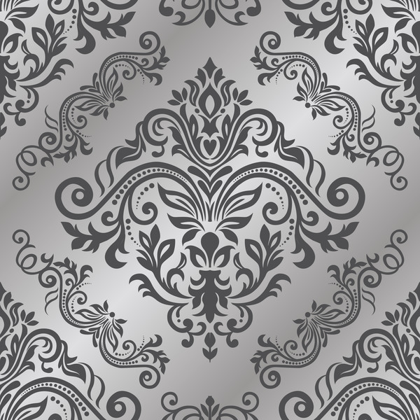 Baroque ornament pattern seamless vector vintage design 03