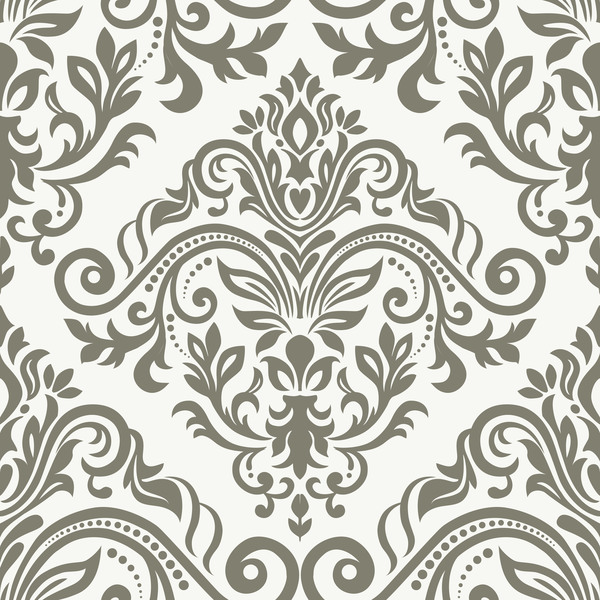 Baroque ornament pattern seamless vector vintage design 04