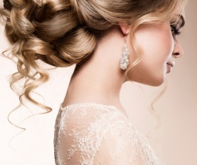 Beautiful woman with hairstyle Stock Photo