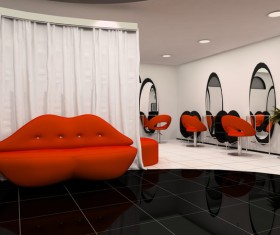 Beauty salon interior Stock Photo 02