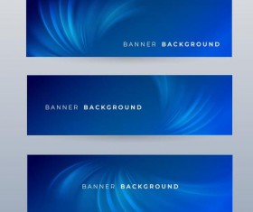 Blue banner template vector