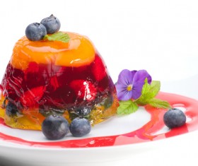 Blueberry Decoration Fruit jelly Stock Photo