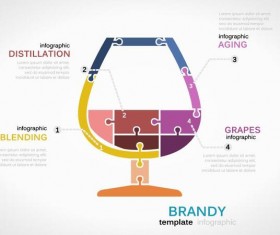 Brandy infographic vector template