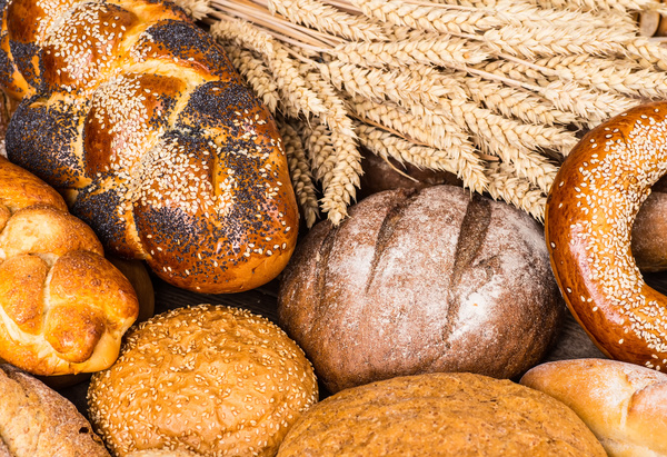 Bread and wheat on the desktop Stock Photo 07