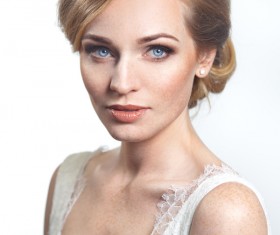 Bride woman in wedding dress Stock Photo 03