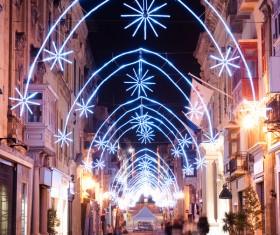Bright arches on the street Stock Photo 01