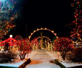 Bright arches on the street Stock Photo 02