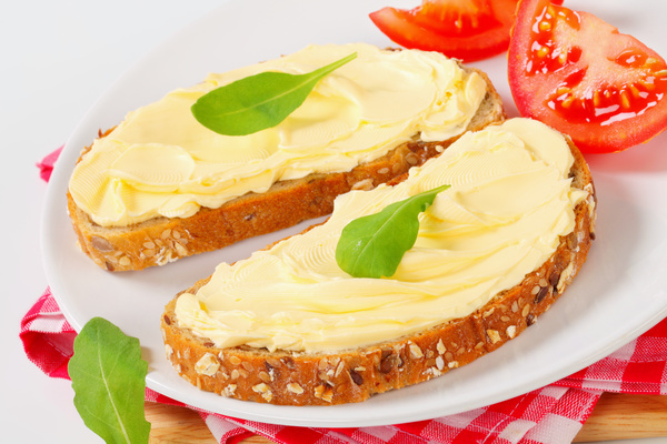 Butter and toast Stock Photo 05