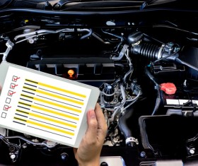 Car engine maintenance Stock Photo 01