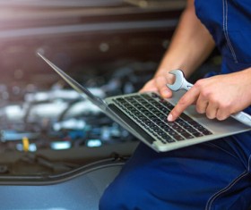 Car engine maintenance Stock Photo 03
