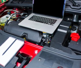 Car engine maintenance Stock Photo 04