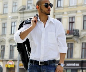 Casual dressed man Stock Photo 03